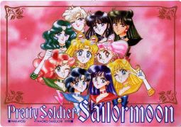 all sailors heads, pink background, framed