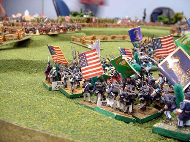 the lead element of the Union attackers view of their objective. 