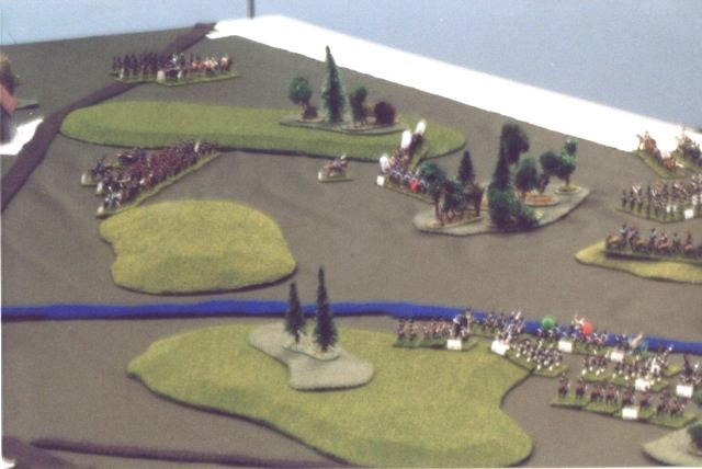 Northeast of Gettysburg the French drive back Coalition cavalry attacks.