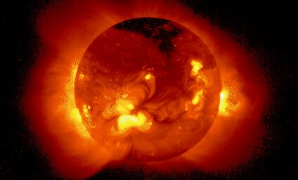 TRACE satellite image of the Sun