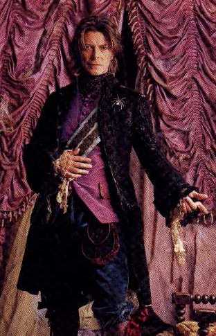 Bowie dressed in finery