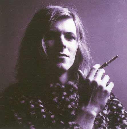 Bowie with a cigarette