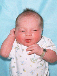 My beautiful son born April 17, 2000 at 12:14pm.  8lbs. 12oz. 19.5 inches