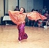 Saghirah performs at Brisbane's Academy of Middle Eastern Dance (AMED) Xmas Party - Brisbane, December 2000