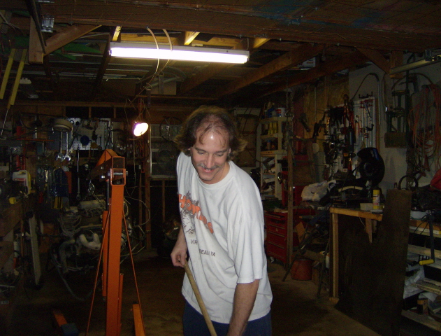 Cleaning the shop to build the Fokker D.VII