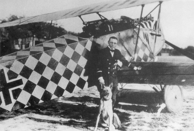 Gotthard Sachsenberg and his Fokker D.VII