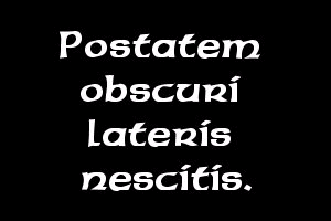 If you only knew the power of the dark side.