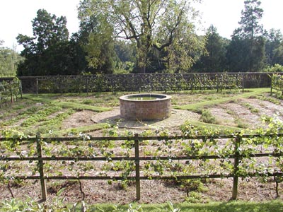 cistern for collecting water in the lower garden