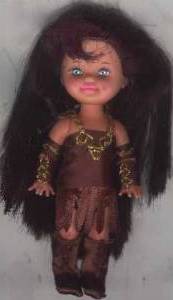 Custom Baby Xena doll made by Rachel from Wings n Things