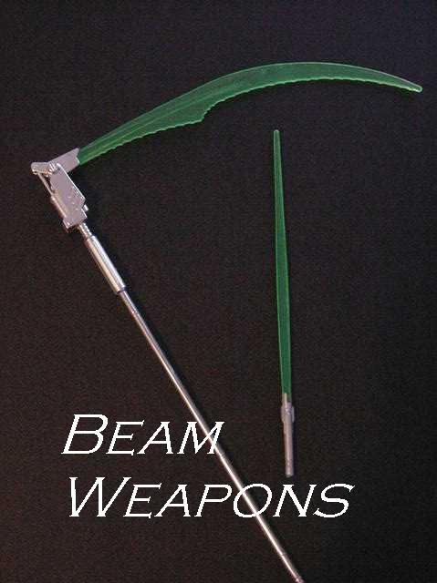 A basic beam scythe and basic beam sword
