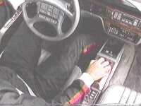 It looks like that steering wheel has a touch tone phone keypad on it.