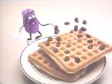 who puts rasins on their waffles?