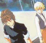 Don't turn your back on  these two..it looks like they're up to something.