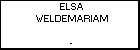 ELSA WELDEMARIAM