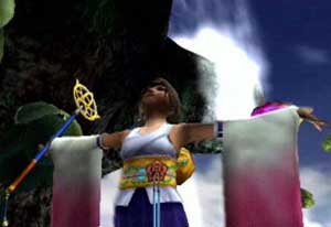 Yuna summons Valefor