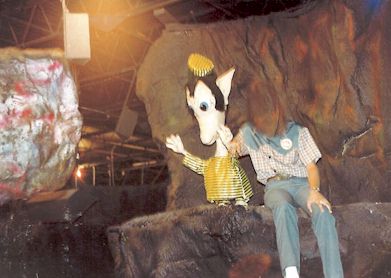 Boulder would swing above our heads.