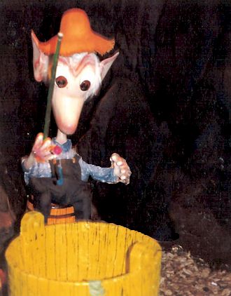 A blue worm on end of line?