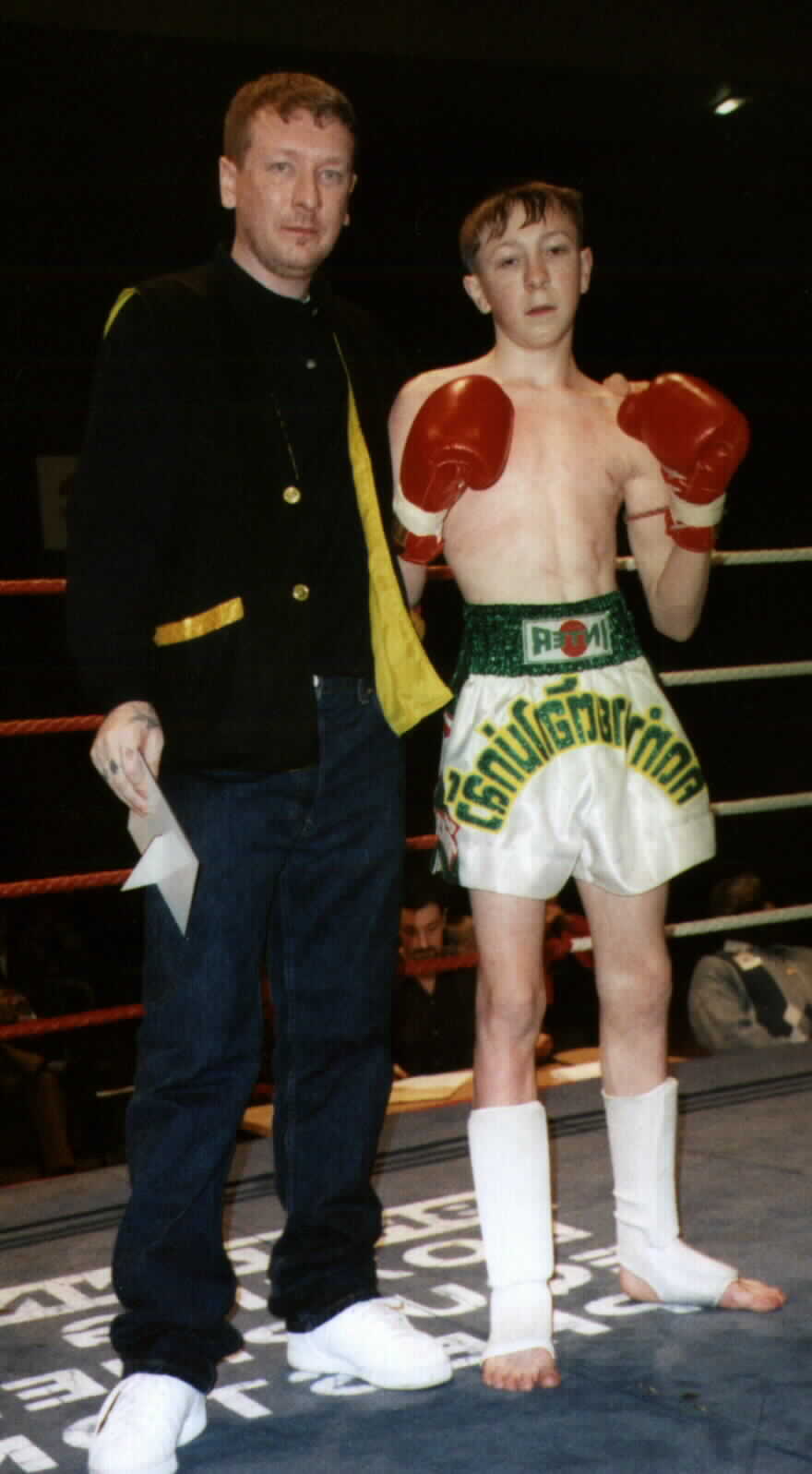  Dale White with dad after another win.