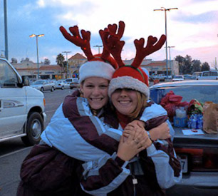 Me and Bree at Caroling