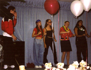 Scott, Jess, Megan, and Ava and last year's banquet