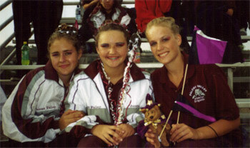 Bree, Jess, and Ash in the stands