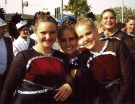 Jess, Bree, and Ash right after our performance