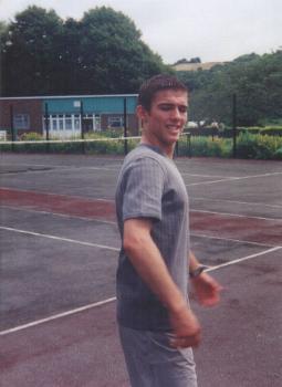 Martin at the Tennis courts