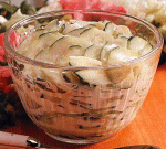 Cucumbers with Dressing