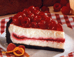 Raspberry Ribbon Cheesecake