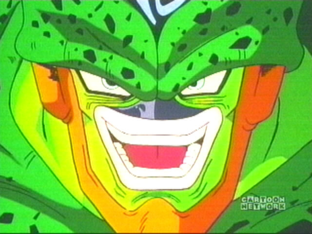 Swallowed Android 17 and transformed to his second stage form