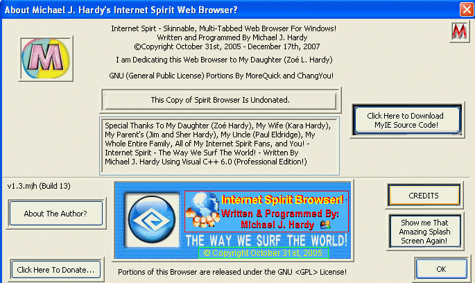 The About Box (Dialog)