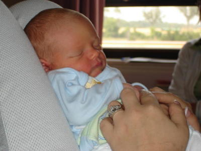 Sleeping on Mommys Lap