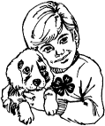 Boy with puppy