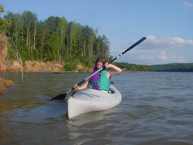 Kayaking to the island