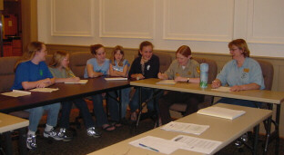 project leader meet with park staff