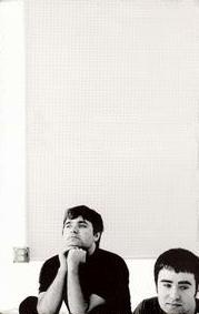 The Postal Service circa Give Up: Hey Ben, you might hurt your neck doing that.