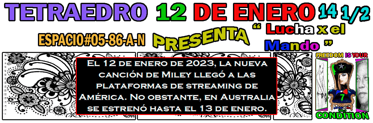 El 12 de enero de 2023, la nueva canción de Miley Cyrus