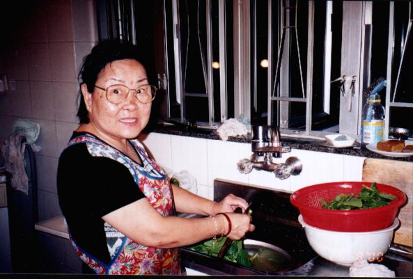 Kuku is Cooking Dinner