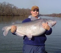 Catfishing America's 73 pound blue cat