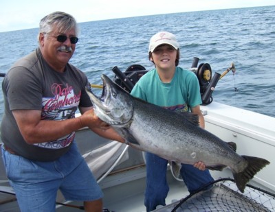 38.25 lb king salmon from Lake Ontario