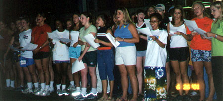 The girls sing 'There You'll Be' by Faith Hill...