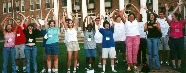 Yellow Team Acting Out 'YMCA'