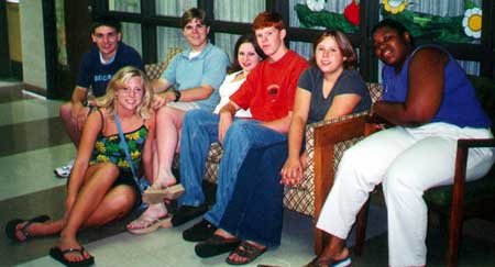 Chillin' in the Education Building