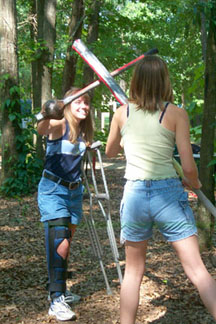 Christy and Nikki duel
