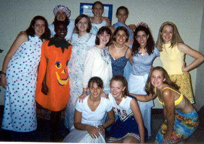 Posing before the party