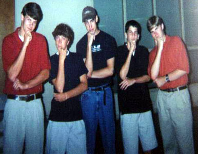 Guys in a deep though?...Yeah right!