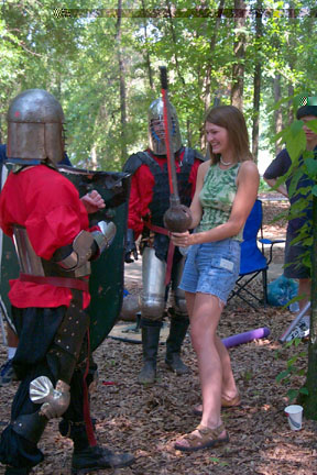 Nikki learns from the Knight