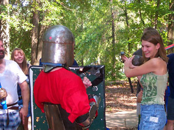 Nikki whoops up on the Knight