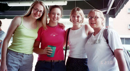 Becky, Megan, Ashley, and Catie
