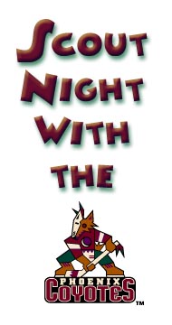 Scout Night with the Coyotes 3-9-2002